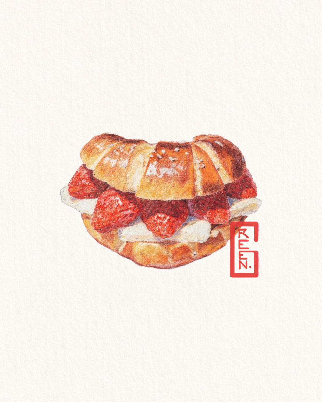 Strawberry salt bread
