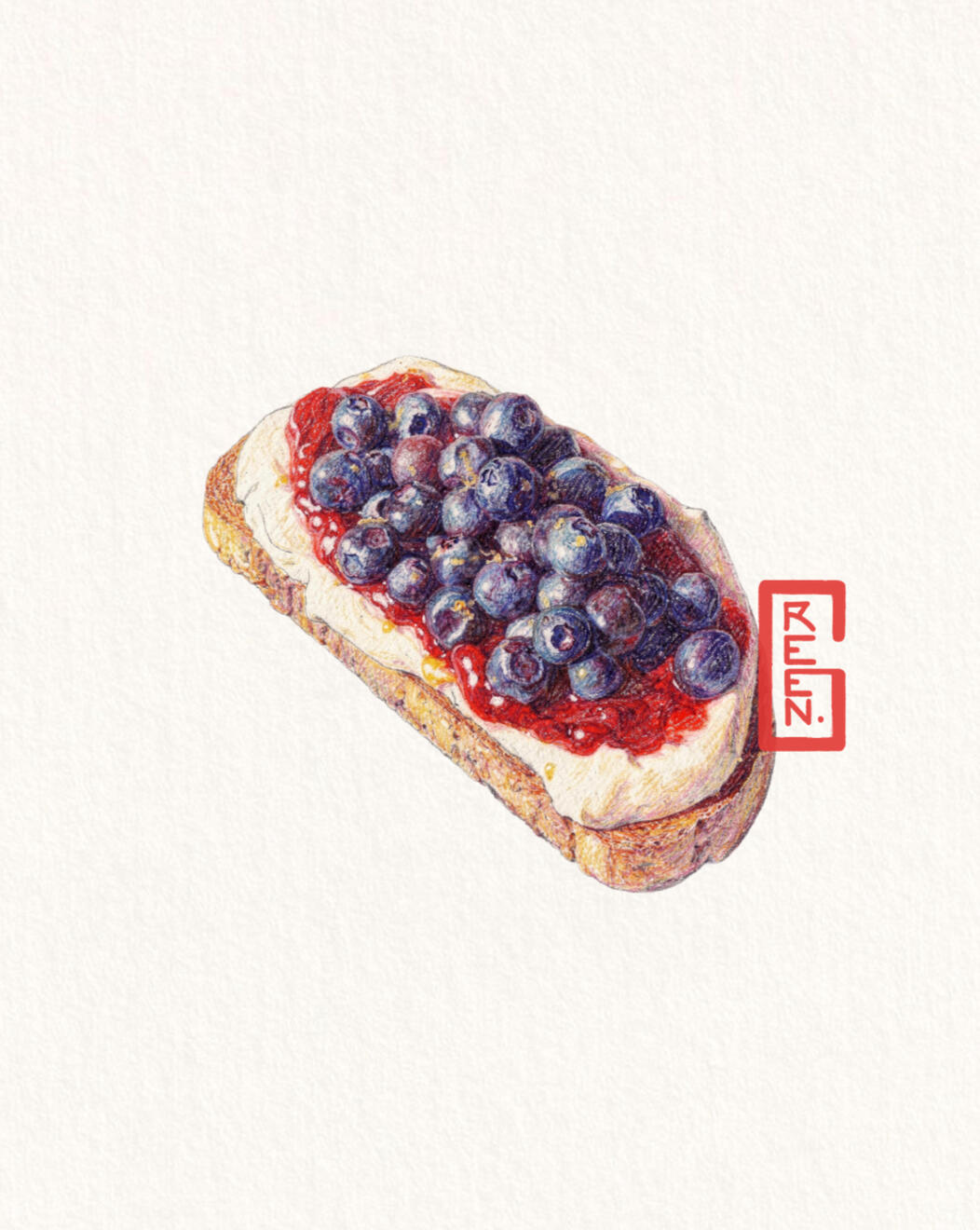 Double berry toast