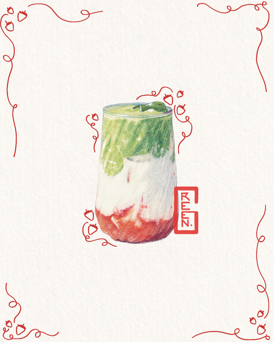 Strawberry Matcha